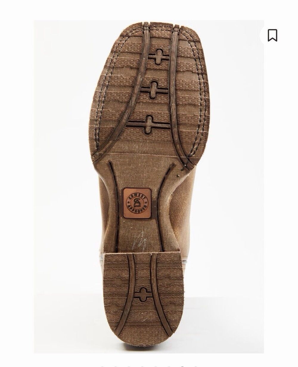 Laredo Men's Distressed Leather Performance Western Boot 7952 Tan Size 9 Demo - Picture 11 of 11